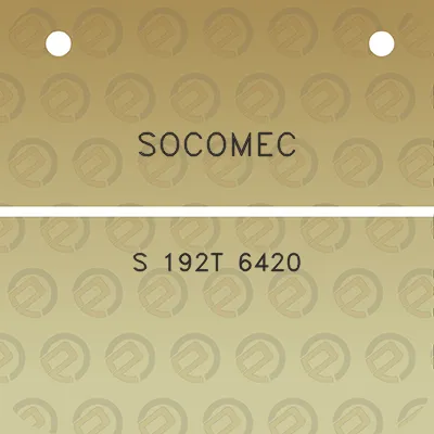 socomec-s-192t-6420