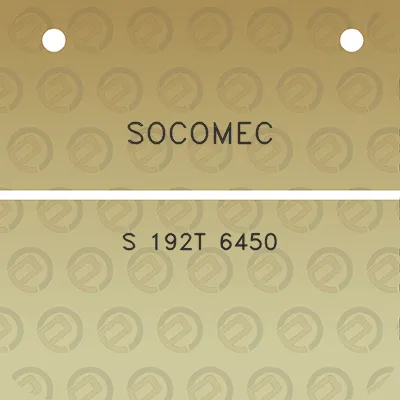 socomec-s-192t-6450