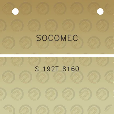 socomec-s-192t-8160