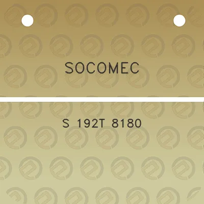 socomec-s-192t-8180