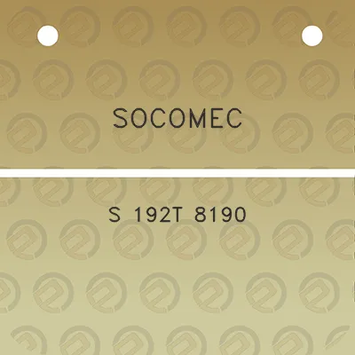 socomec-s-192t-8190