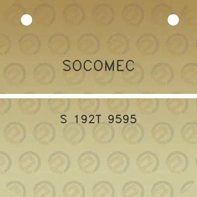 socomec-s-192t-9595