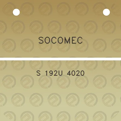 socomec-s-192u-4020