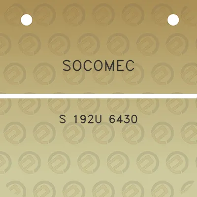 socomec-s-192u-6430