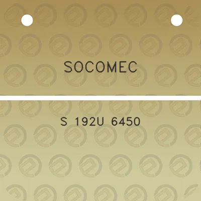 socomec-s-192u-6450