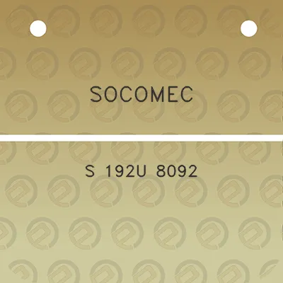 socomec-s-192u-8092