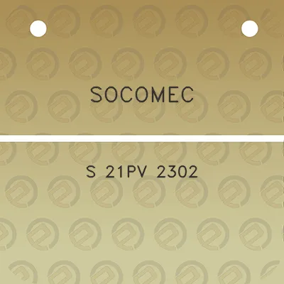 socomec-s-21pv-2302