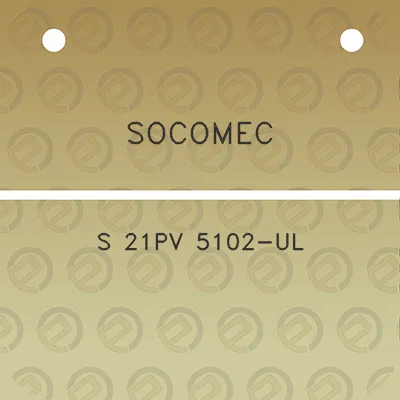 socomec-s-21pv-5102-ul