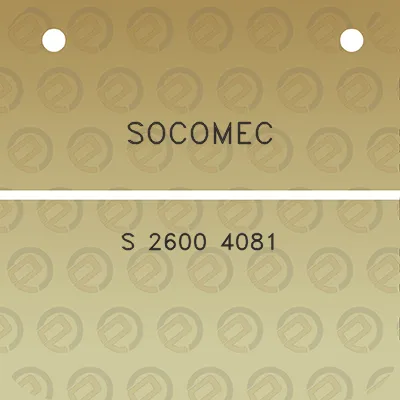 socomec-s-2600-4081