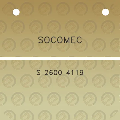 socomec-s-2600-4119