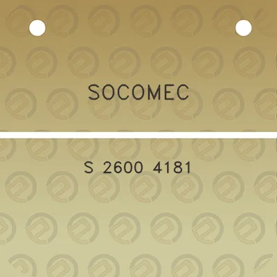 socomec-s-2600-4181