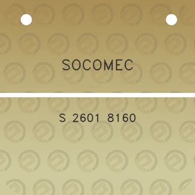 socomec-s-2601-8160