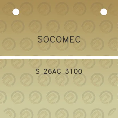 socomec-s-26ac-3100