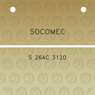 socomec-s-26ac-3120