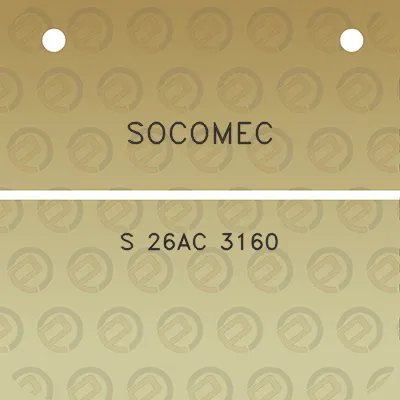 socomec-s-26ac-3160