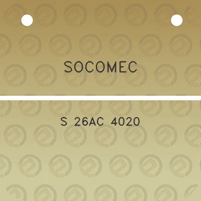 socomec-s-26ac-4020