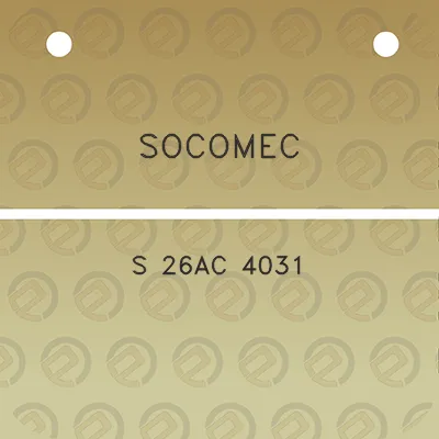 socomec-s-26ac-4031