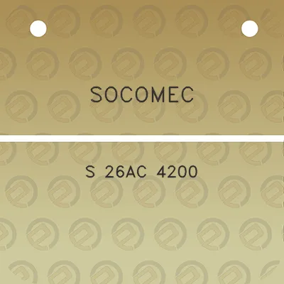 socomec-s-26ac-4200