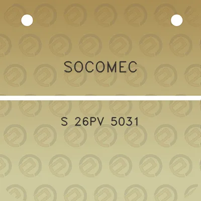 socomec-s-26pv-5031