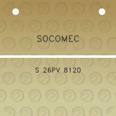 socomec-s-26pv-8120