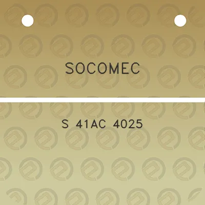 socomec-s-41ac-4025