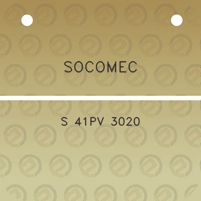 socomec-s-41pv-3020