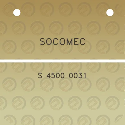 socomec-s-4500-0031