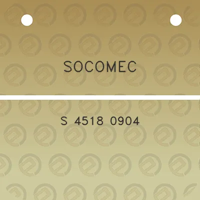 socomec-s-4518-0904