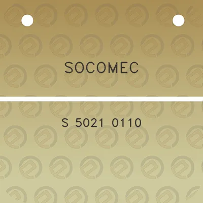 socomec-s-5021-0110