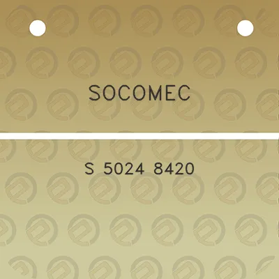 socomec-s-5024-8420