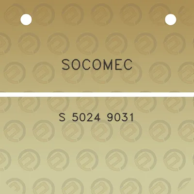 socomec-s-5024-9031