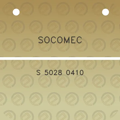 socomec-s-5028-0410