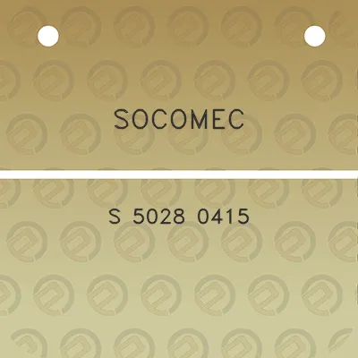 socomec-s-5028-0415