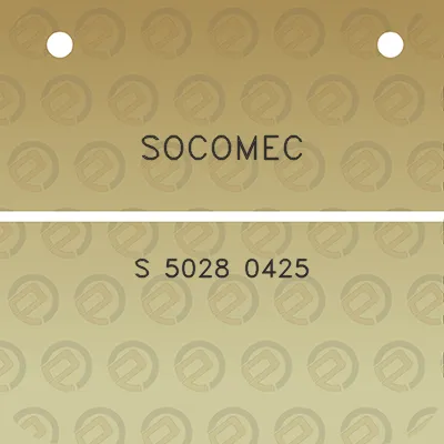 socomec-s-5028-0425