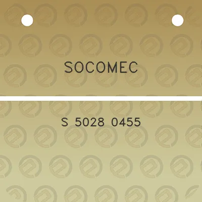 socomec-s-5028-0455