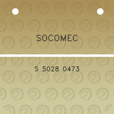 socomec-s-5028-0473