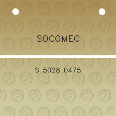 socomec-s-5028-0475