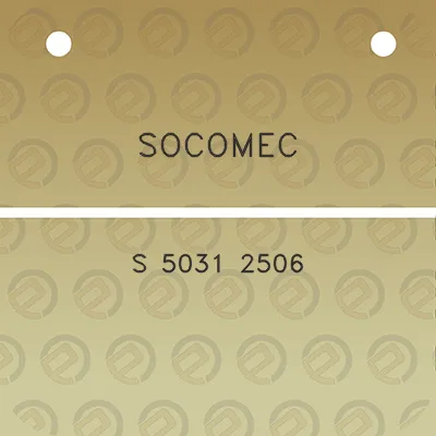 socomec-s-5031-2506