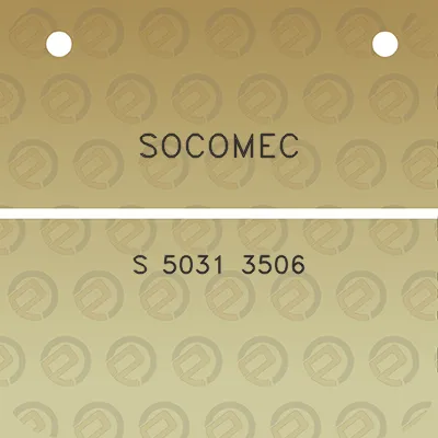 socomec-s-5031-3506