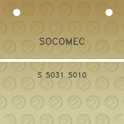 socomec-s-5031-5010