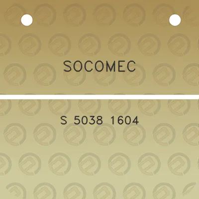 socomec-s-5038-1604