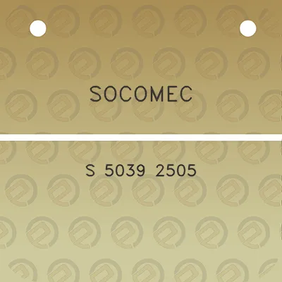 socomec-s-5039-2505