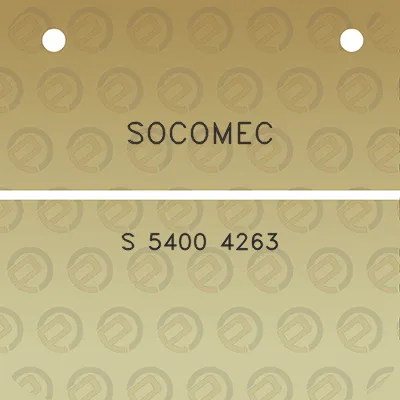 socomec-s-5400-4263