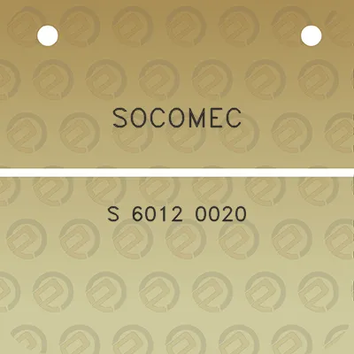 socomec-s-6012-0020