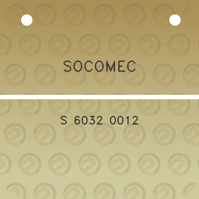 socomec-s-6032-0012