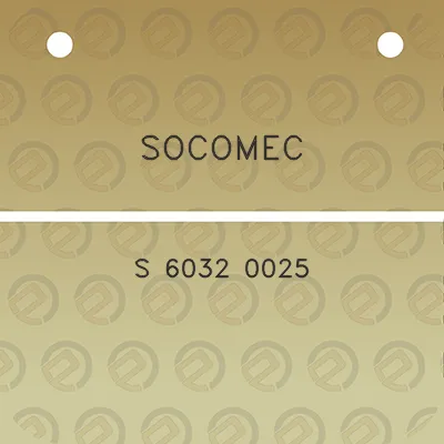 socomec-s-6032-0025