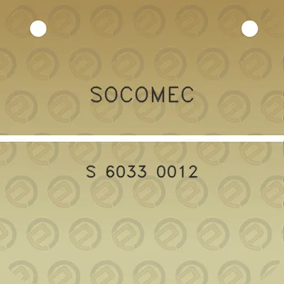 socomec-s-6033-0012