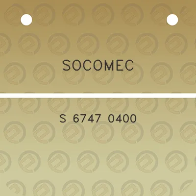 socomec-s-6747-0400