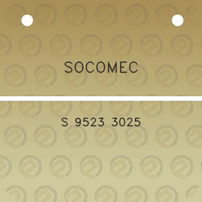 socomec-s-9523-3025