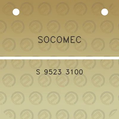 socomec-s-9523-3100